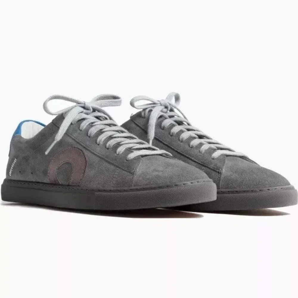 Oliver Cabell Low 1  US 10 EU 43 Pigment Gray Leather Luxury Sneakers - Picture 6 of 6